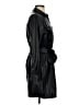 DKNY 100% Polyester Black Trenchcoat Size XS - photo 4