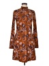 Mudd Paisley Brown Casual Dress Size M - photo 1