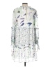 Allison Joy 100% Polyester Print White Casual Dress Size L - photo 2