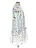 Allison Joy 100% Polyester Print White Casual Dress Size L - photo 4