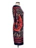 Cache Print Red Cocktail Dress Size L - photo 4