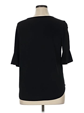 Green Envelope 3/4 Sleeve Top (view 2)