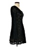 Alya 100% Polyester Stars Black Cocktail Dress Size XS - photo 4