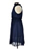 Theme 100% Polyester Solid Blue Cocktail Dress Size S - photo 5