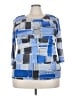 Alfani 100% Nylon Blue 3/4 Sleeve Top Size 3X - photo 1