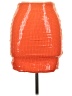 H&M 100% Polyester Orange Casual Skirt Size 10 - photo 1