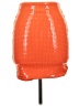 H&M 100% Polyester Orange Casual Skirt Size 10 - photo 2