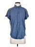 Splendid Blue Short Sleeve Button-Down Shirt Size XS - photo 1