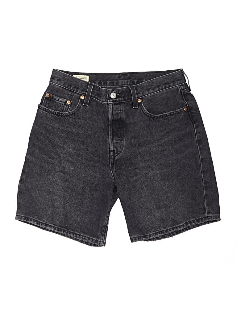 Pre-owned Levi's Denim Shorts In Black