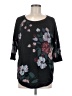 Maurices Floral Black Pullover Sweater Size M - photo 1