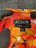 J.Crew 100% Cupro Floral Orange Long Sleeve Blouse Size 2 - photo 7