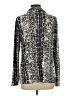 Preston & York Animal Print Silver Long Sleeve Top Size L - photo 2