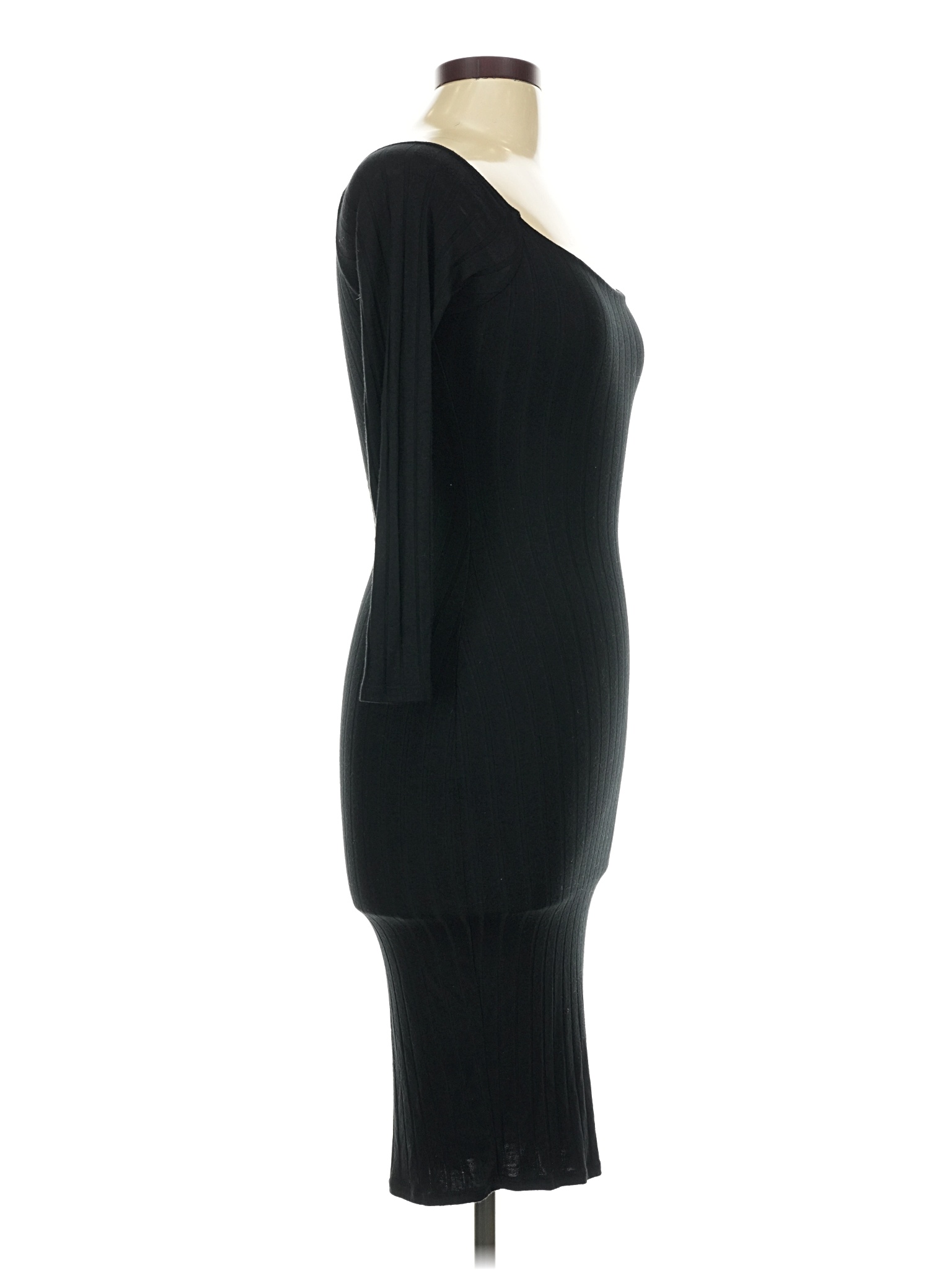 blue flattering dress Always Serene Midi Size:2 Y dress for hourglass figure Just in case you Hang or Line Dry