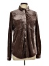 Umgee 100% Polyester Solid Brown Long Sleeve Blouse Size L - photo 1