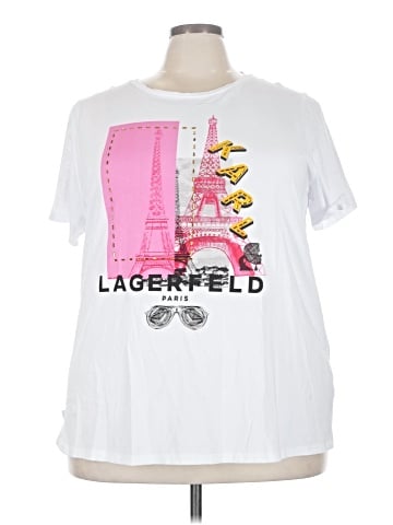 Karl Lagerfeld Paris Short Sleeve Top (view 1)