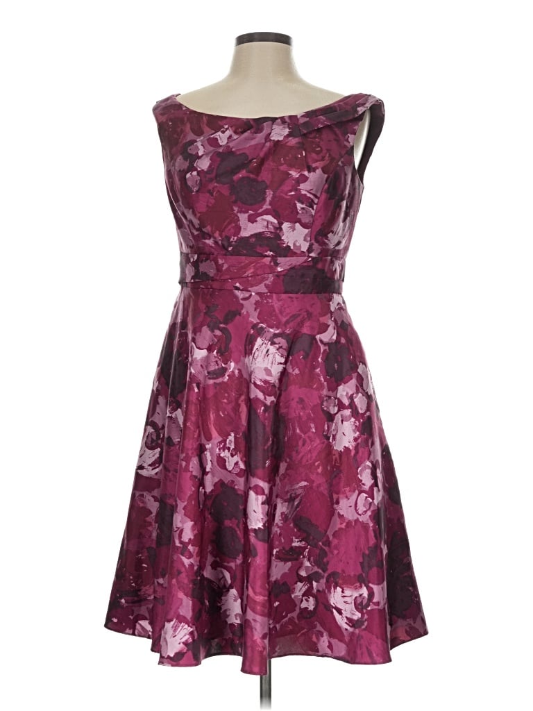 Pre-owned David's Bridal Cocktail Dress In Burgundy