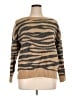 Ann Taylor LOFT Animal Print Tan Pullover Sweater Size XL - photo 1