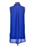 Banana Republic 100% Polyester Blue Sleeveless Blouse Size XS - photo 2