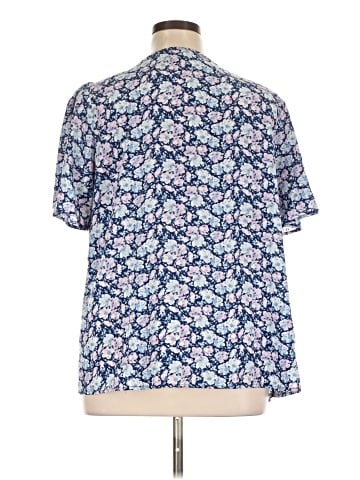 Skies Are Blue Short Sleeve Blouse (view 2)