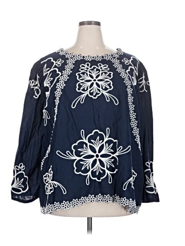 Cato 3/4 Sleeve Blouse (view 1)