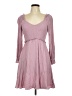 Assorted Brands 100% Rayon Hearts Pink Casual Dress Size M - photo 1