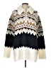 Show Me Your Mumu 100% Acrylic Chevron-herringbone Ivory Pullover Sweater Size L - photo 1