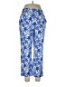 Boston Proper Print Blue Casual Pants Size 10 - photo 1
