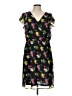 Old Navy 100% Polyester Tropical Black Cocktail Dress Size L - photo 1