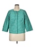 Laundry by Shelli Segal Houndstooth Teal Jacket Size 14 - photo 1