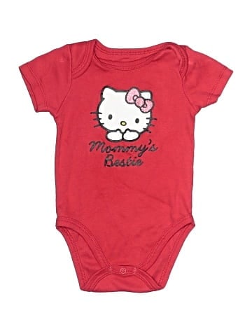 Hello Kitty Short Sleeve Onesie (view 1)