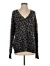 Equipment Animal Print Gray Pullover Sweater Size S - photo 1