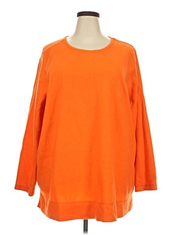 Woman Within Pullover Sweater (view 1)