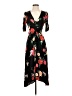 Old Navy 100% Rayon Floral Black Casual Dress Size XS - photo 1