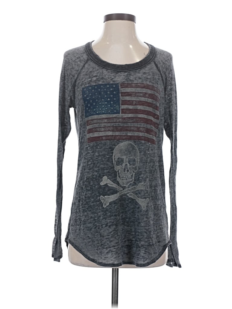 Pre-owned Chaser Long Sleeve T-shirt In Gray