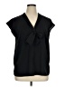 ELOQUII 100% Polyester Black Short Sleeve Blouse Size 16 - photo 1