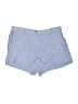 J.Crew 100% Linen Chevron-herringbone Blue Shorts Size XL - photo 1