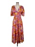 Alexia Admor Floral Multi Color Orange Cocktail Dress Size 4 - photo 1