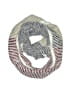 Look 100% Acrylic Stripes Gray Silver Scarf One size - photo 1