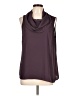 CAbi 100% Polyester Burgundy Sleeveless Blouse Size L - photo 1