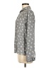 Atmosphere 100% Polyester Print Gray Long Sleeve Blouse Size 8 - photo 5