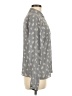 Atmosphere 100% Polyester Print Gray Long Sleeve Blouse Size 8 - photo 4