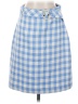Ann Taylor Checkered-gingham Blue Casual Skirt Size 4 - photo 1