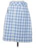 Ann Taylor Checkered-gingham Blue Casual Skirt Size 4 - photo 2