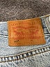 Levi's 100% Cotton Blue Denim Shorts Size 24 waist - photo 3