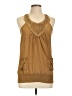 Mine Brown Sleeveless Blouse Size L - photo 1