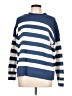 Talbots 100% Cotton Stripes Blue Pullover Sweater Size L - photo 1