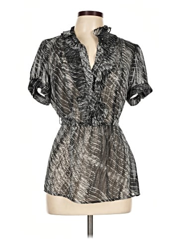 New York & Company Short Sleeve Blouse (view 1)