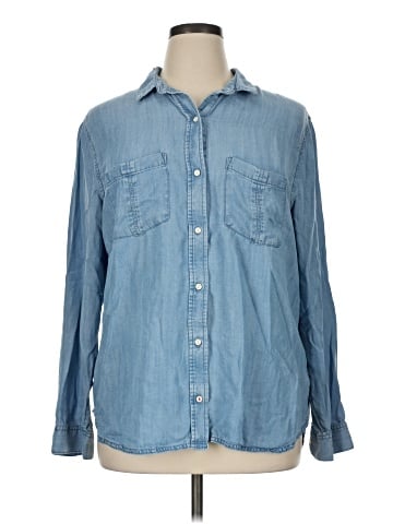 Banana Republic Factory Store Long Sleeve Button-Down Shirt (view 1)