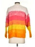 By Anthropologie Color Block Orange Pullover Sweater Size XS - photo 2