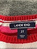 Lands' End Stripes Pink Pullover Sweater Size 3T - photo 3